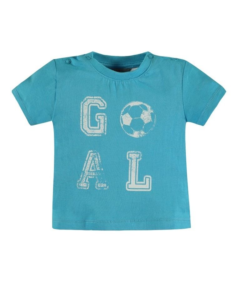 Komplet chłopięcy, T-shirt, Spodnie dresowe, turkusowo-szary, Kanz