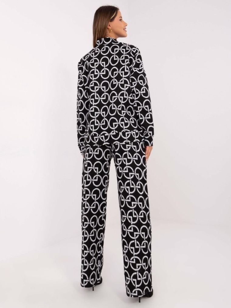 Komplet damski, czarny, Lakerta