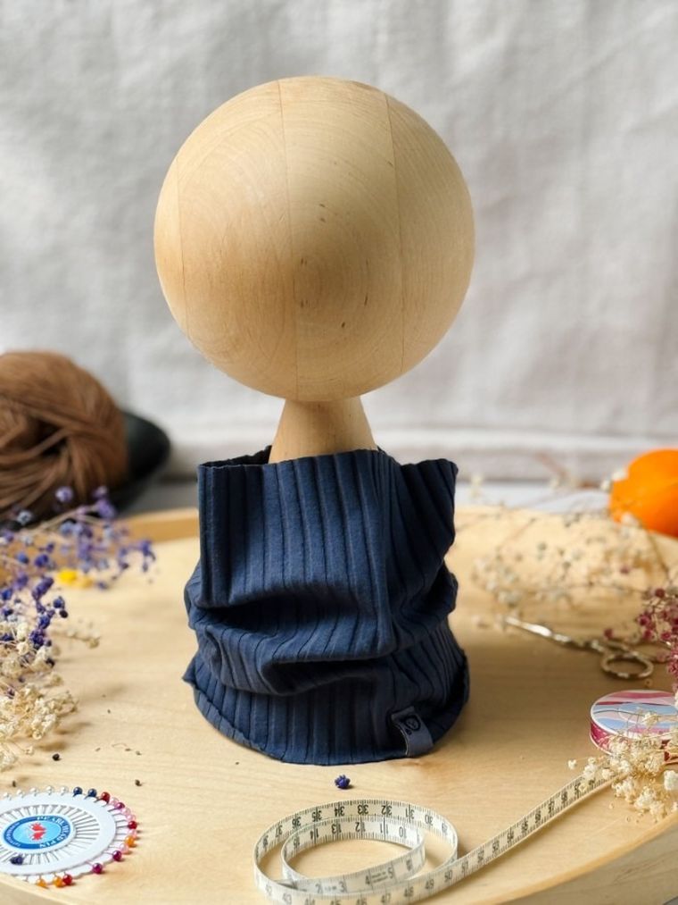 Komplet dziecięcy, Czapka, Komin, granatowy, Iltom