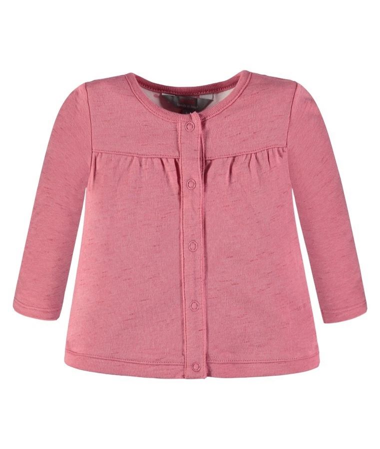 Komplet dziewczęcy, Bluza rozpinana, Bluzka z długim rękawem, Spodnie dresowe, różowy, Kanz