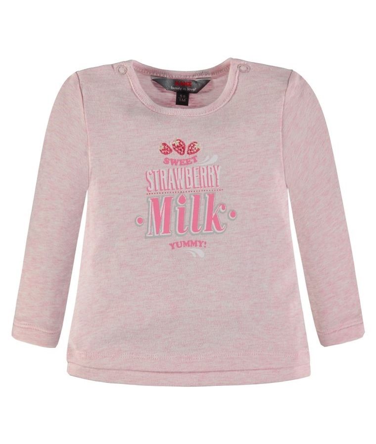 Komplet dziewczęcy, Bluzka z długim rękawem, Spodnie, różowy, Kanz