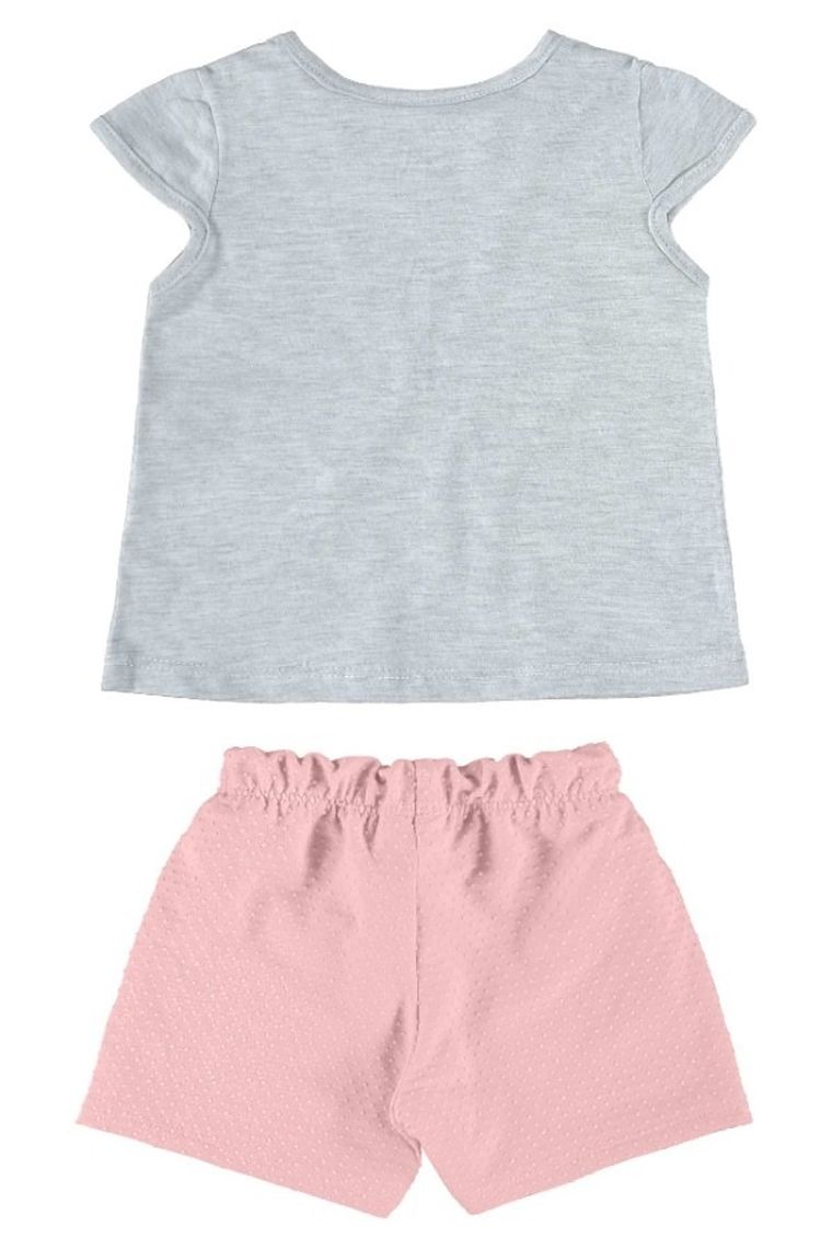 Komplet dziewczęcy, Bluzka z krótkim rękawem, Szorty, mix, Quimby