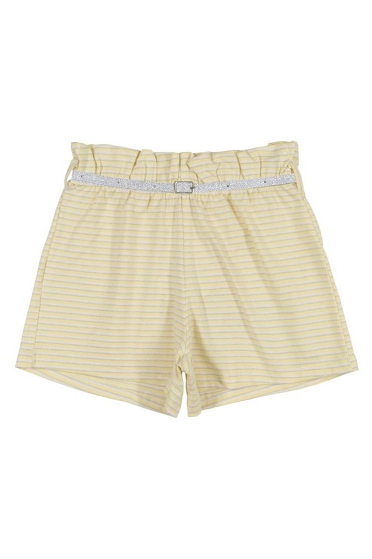 Komplet dziewczęcy, Bluzka z krótkim rękawem, Szorty, żółty, Quimby