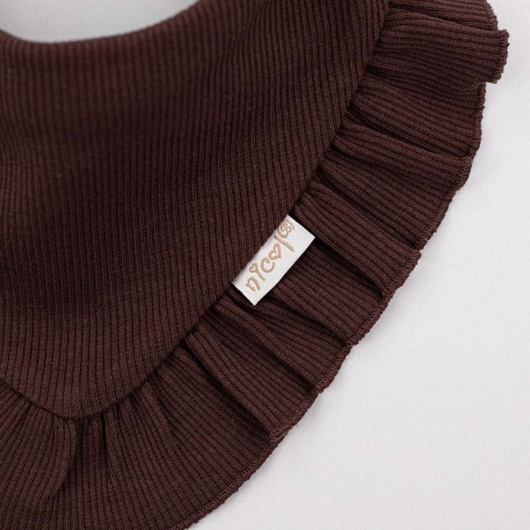 Komplet dziewczęcy, Czapka, Apaszka, brązowy, Nicol