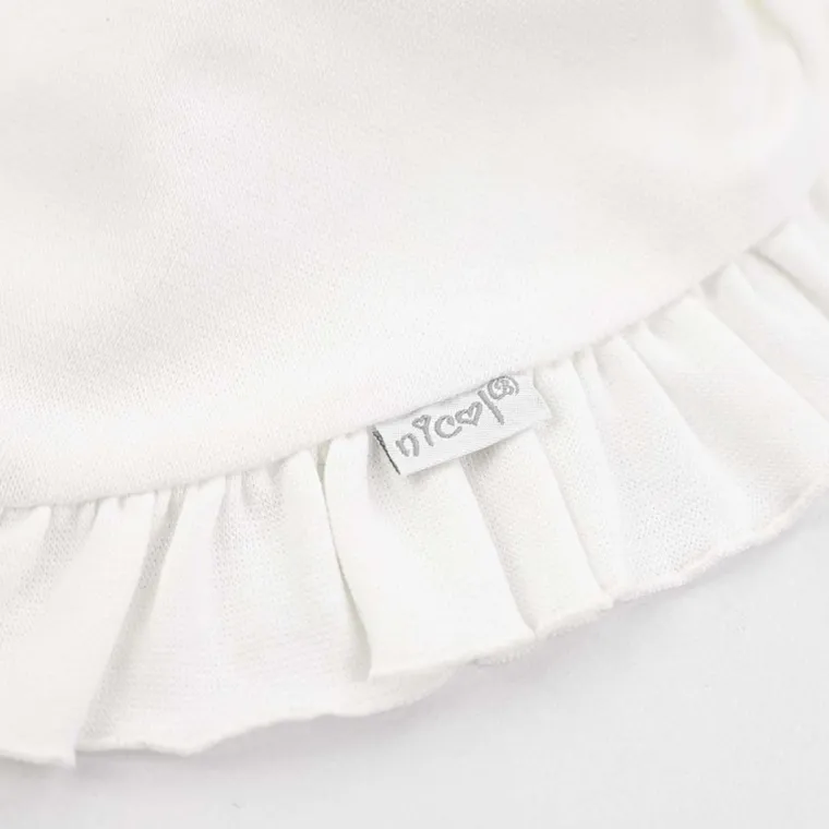 Komplet dziewczęcy, Czapka, Apaszka, ecru, Nicol