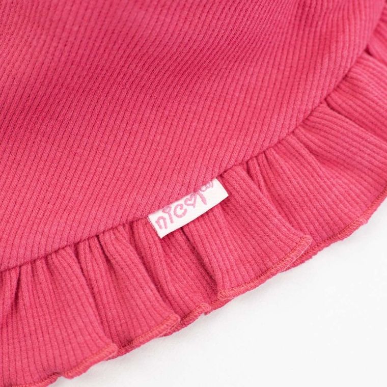 Komplet dziewczęcy, Czapka, Apaszka, różowy, Nicol