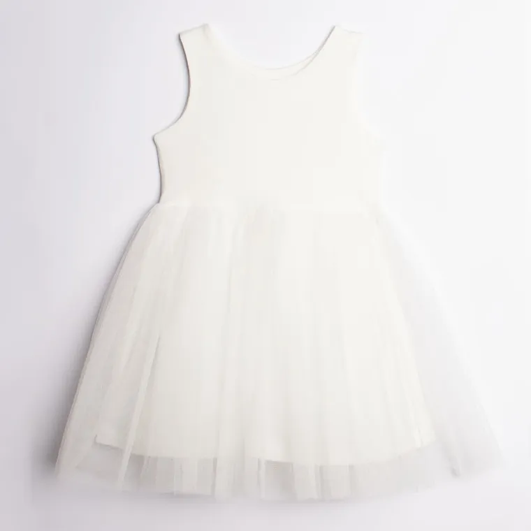 Komplet dziewczęcy, Sukienka, Bolerko, ecru, Nicol