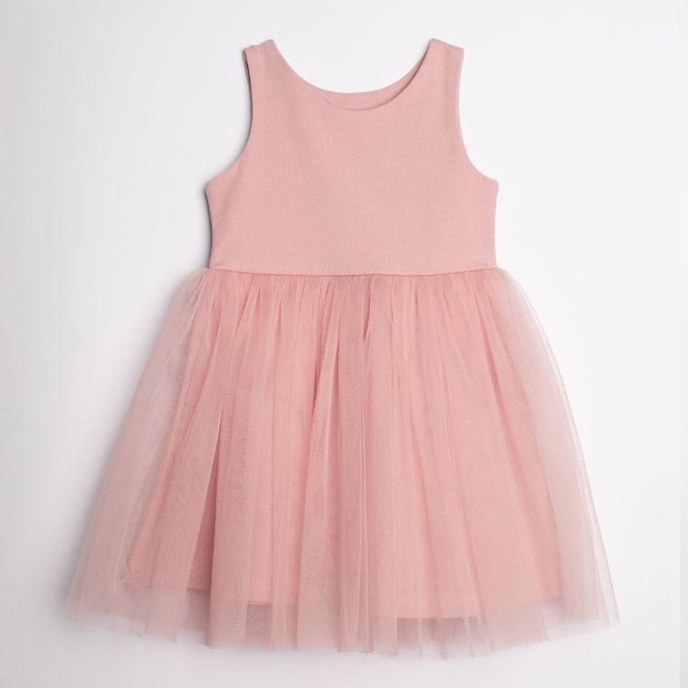 Komplet dziewczęcy, Sukienka, Bolerko, różowy, Nicol