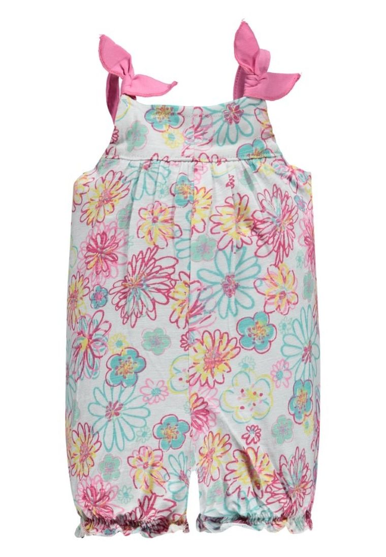 Komplet dziewczęcy, T-shirt, Rampers, biały, Kanz