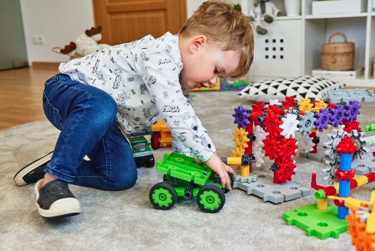 Korbo, Hummer, klocki konstrukcyjne, 25 elementów, red