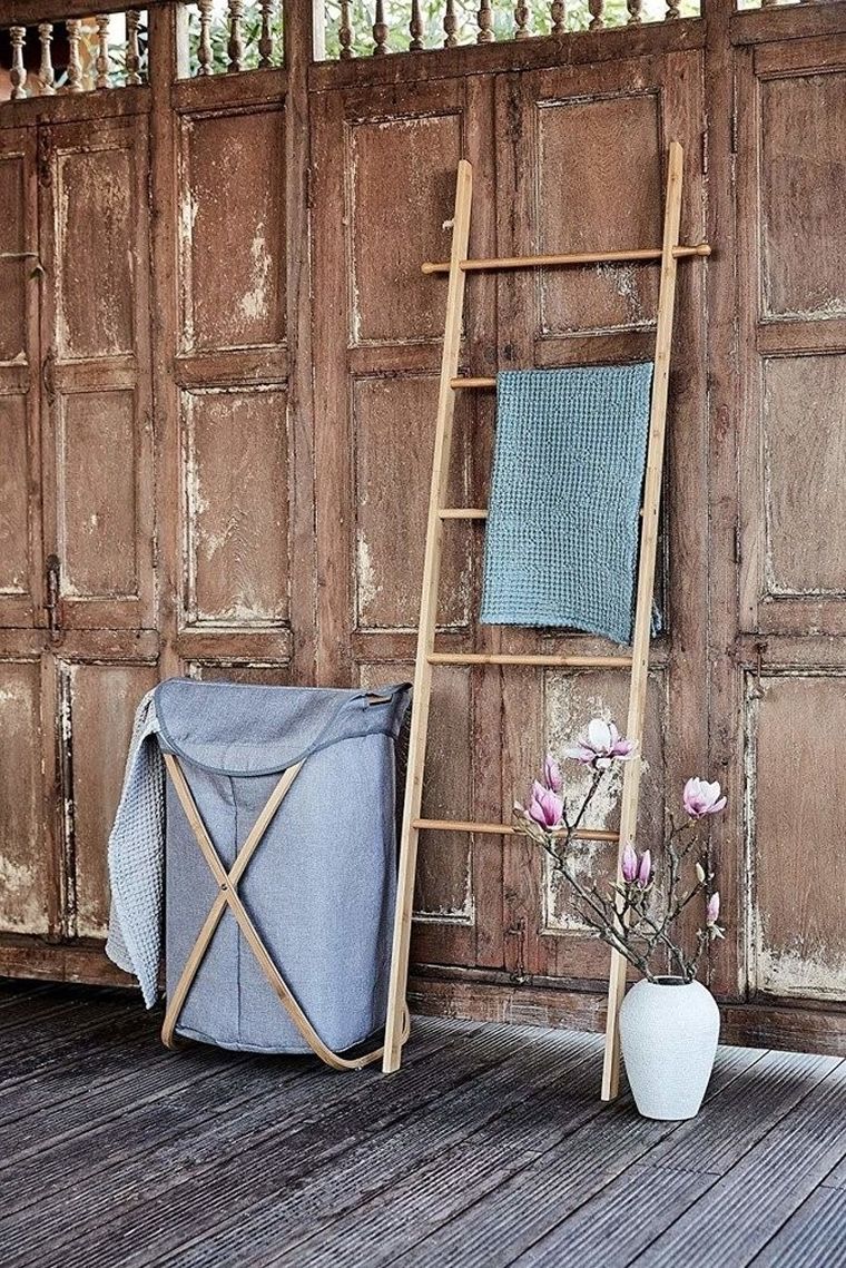 Kosz na pranie, Bahari, na składanym stelażu, 79 l, 68-46-40 cm