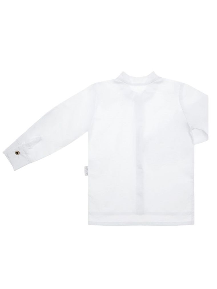 Koszula chłopięca z długim rękawem, biała, Nicol