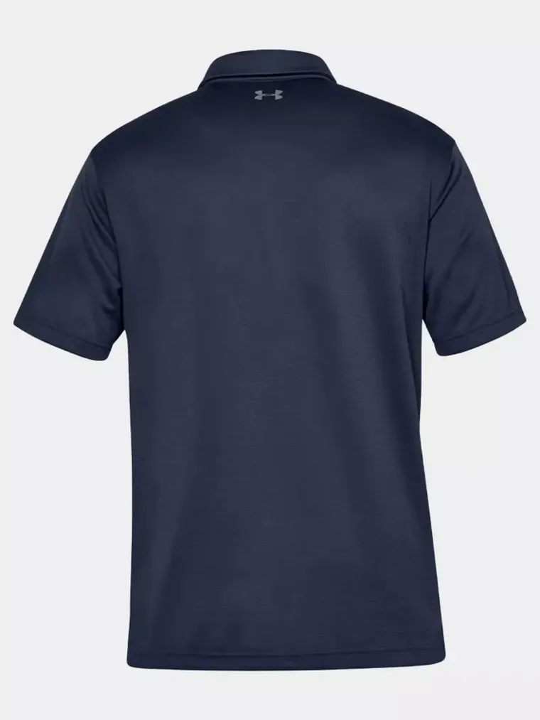 Koszulka polo męska z krótkim rękawem, granatowa, Under Armour Tech Polo