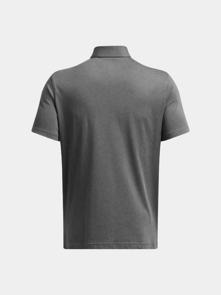 Koszulka polo męska z krótkim rękawem, szara, Under Armour