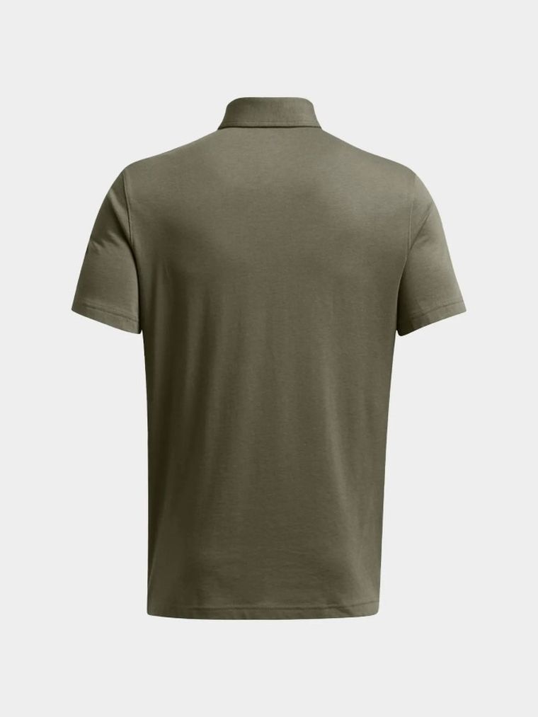 Koszulka polo męska z krótkim rękawem, zielona, Under Armour