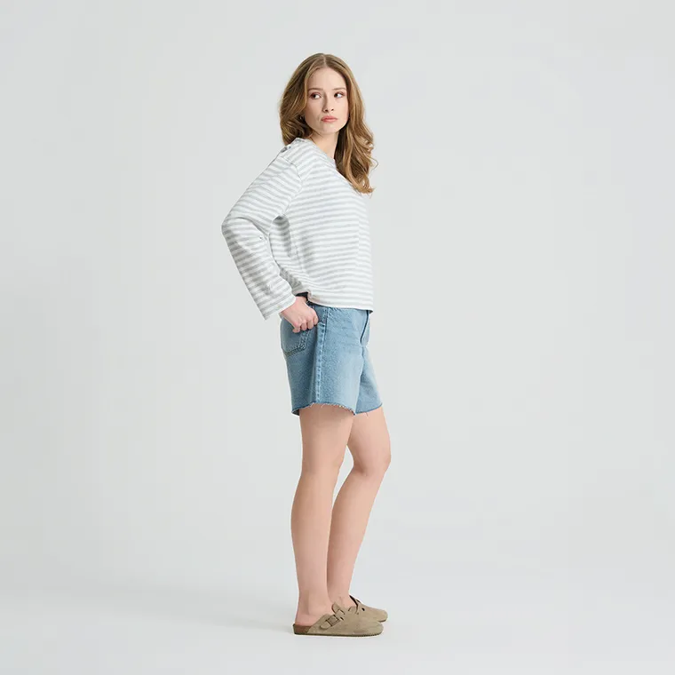 Koszulka z długim rękawem o kroju loose NOWEAR