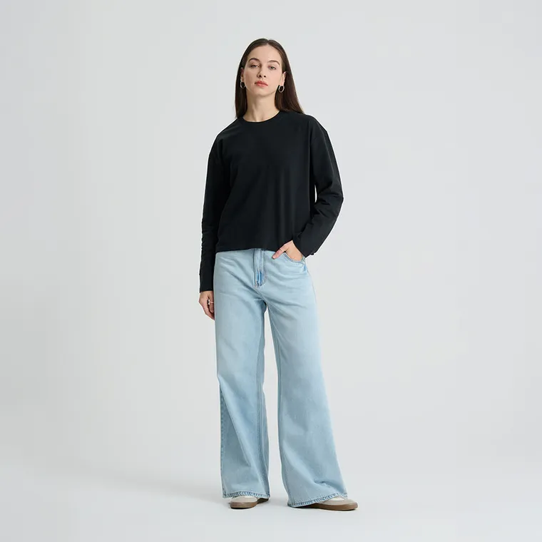 Koszulka z długim rękawem o luźnym kroju NOWEAR