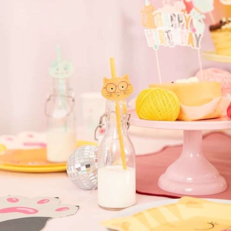 Kotki, słomki, 6 szt.