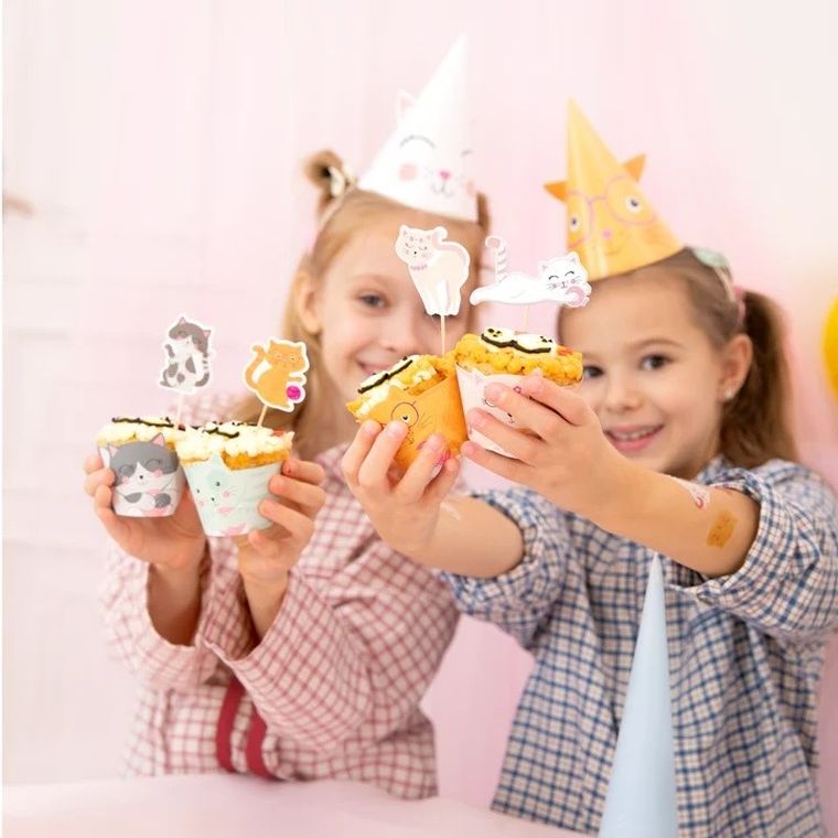 Kotki, toppery do ciasta, 6 szt.