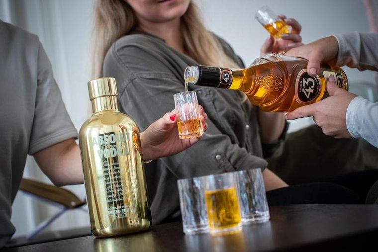 Koziol, Club no. 7, kieliszki, 20 ml + 40 ml, crystal, 4 szt.