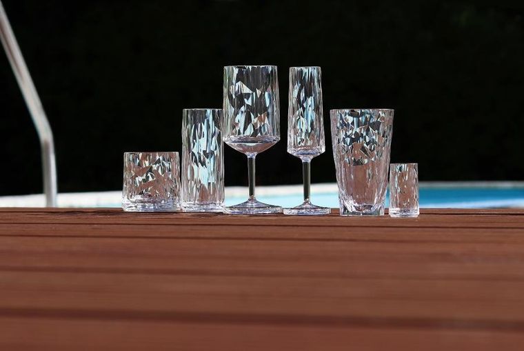 Koziol, Crystal 2.0, szklanka na zimne napoje, transparentna, 400 ml