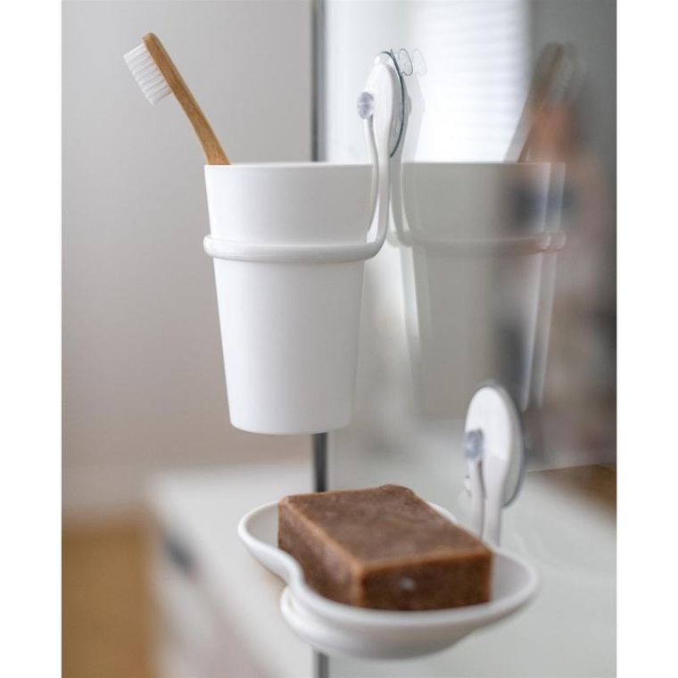 Koziol, kubek łazienkowy, Loop, z uchwytem