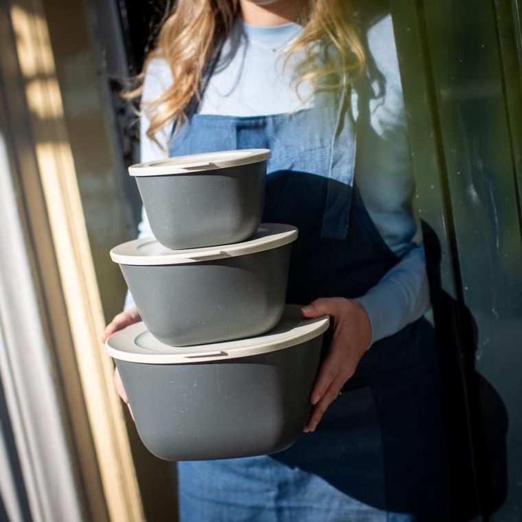 Koziol, Stockholm, pojemnik na żywność, 1l + 2l + 4l, 3 szt.