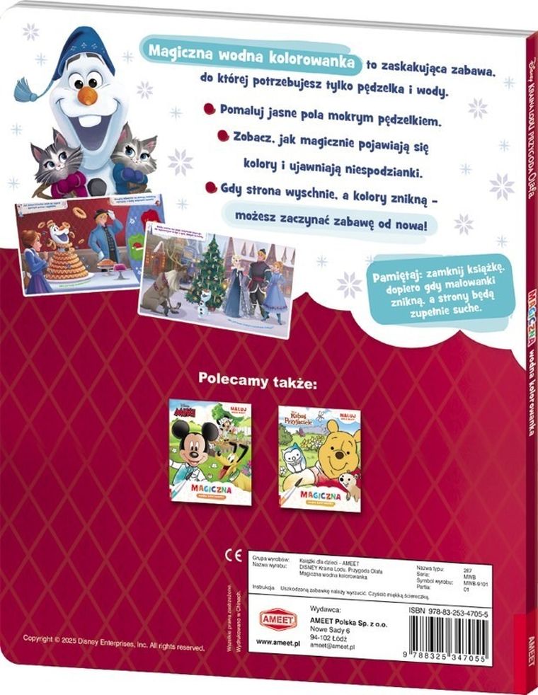 Kraina Lodu. Przygoda Olafa. Magiczna wodna kolorowanka