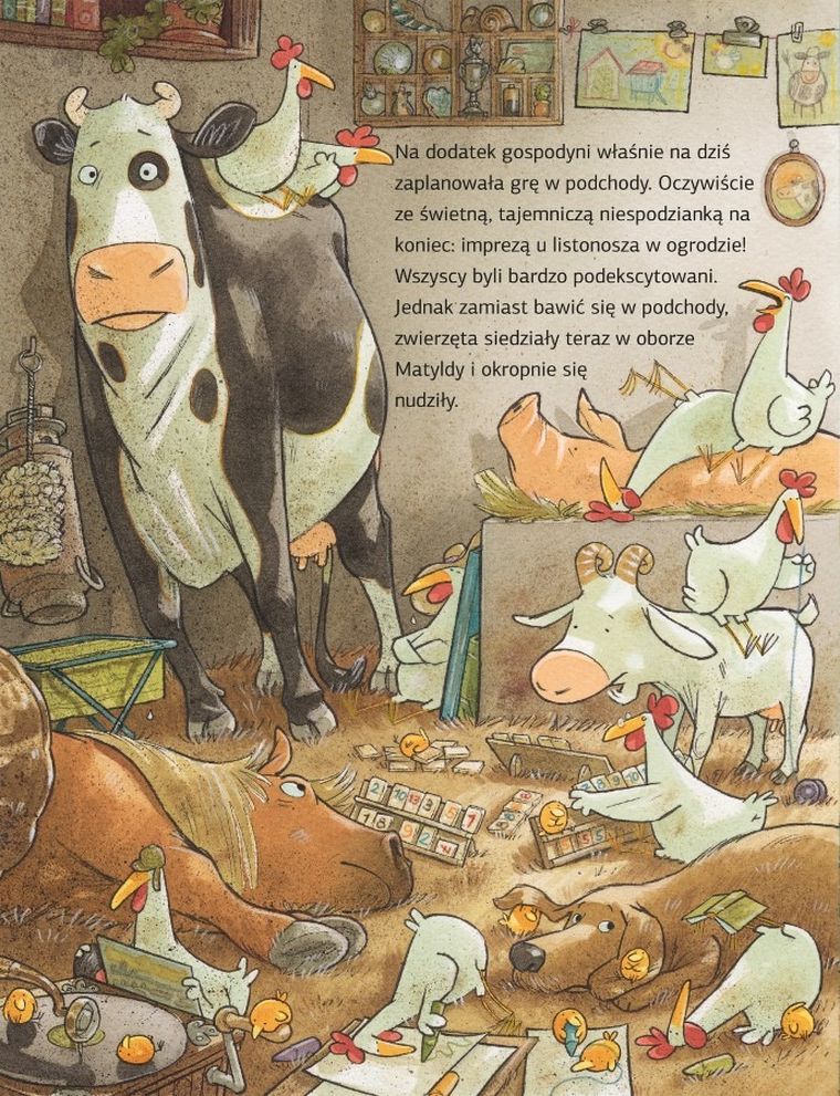 Krowa Matylda i deszcz