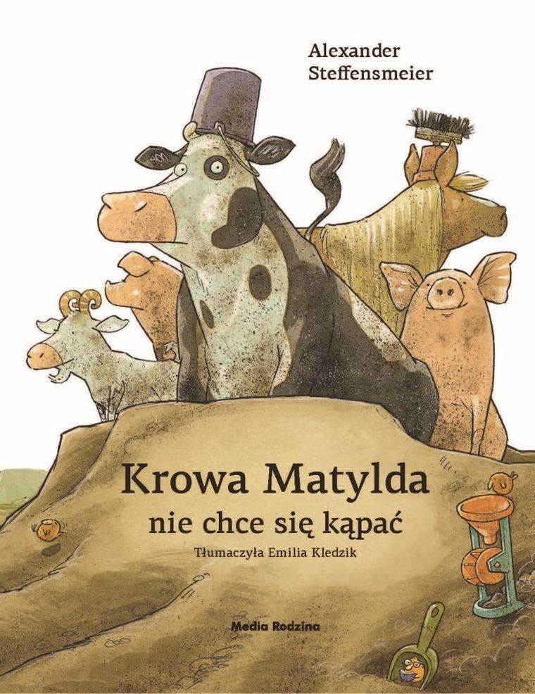 Krowa Matylda nie chce się kąpać