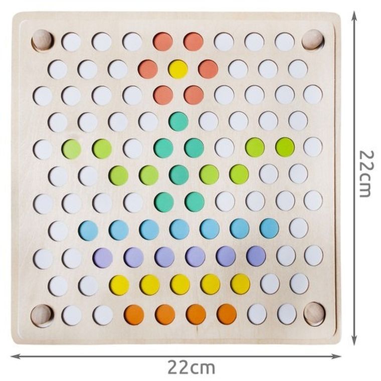 Kruzzel, drewniana układanka, koraliki