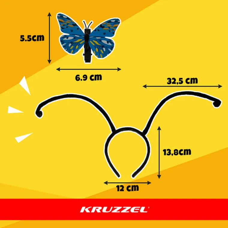 Kruzzel, strój dla dzieci, motylek, 5 elementów