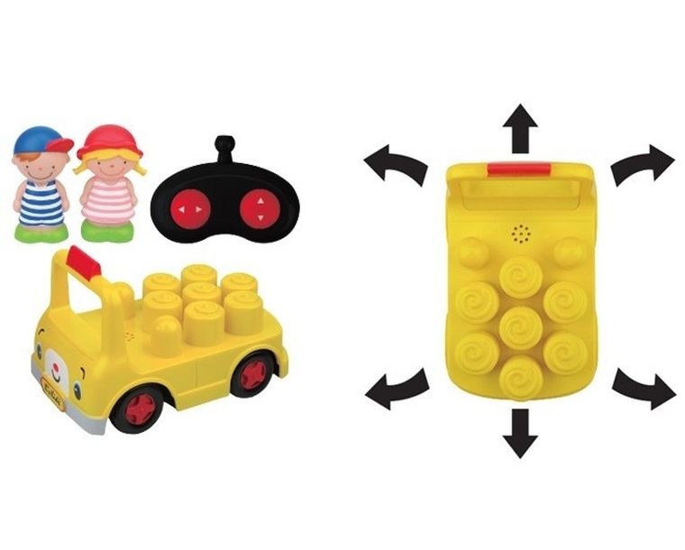 K's Kids, autobus szkolny, klockowy pojazd zdalnie sterowany