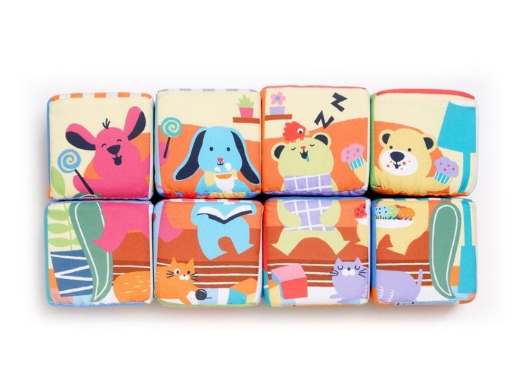 K's Kids, miękkie klocki edukacyjne, 14 elementów