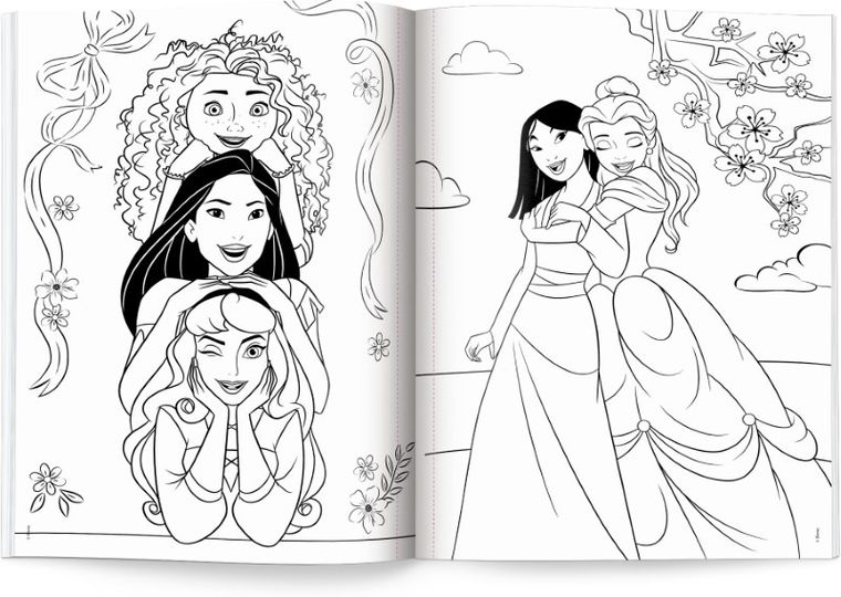 Księżniczki Disneya. Megakolorowanka