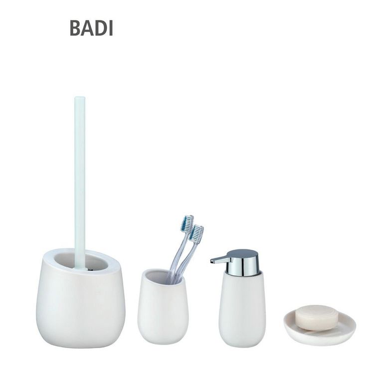 Kubek na szczoteczki do zębów, Badi, biały