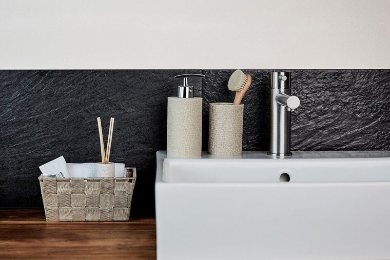 Kubek na szczoteczki, Peanut, beżowy