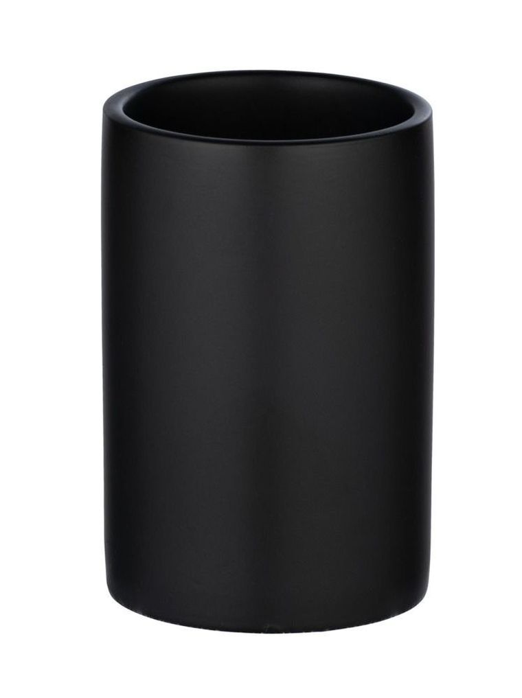 Kubek na szczoteczki, Polaris matt, czarny