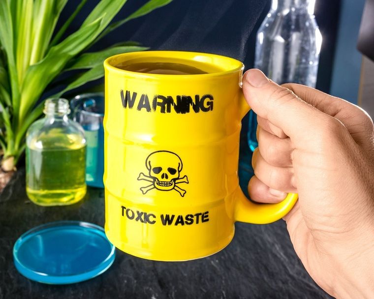 Kubek, Toxic Waste, żółty