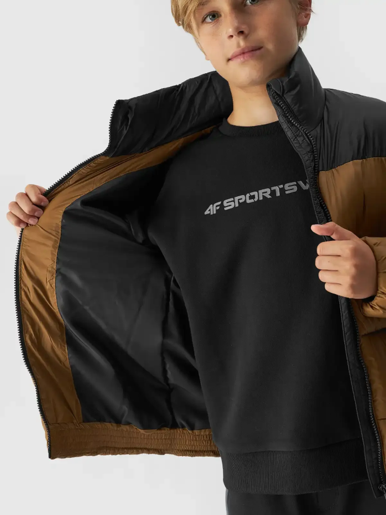 Kurtka chłopięca, brązowa, 4F