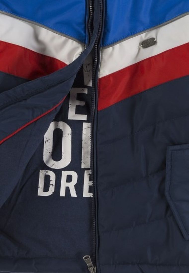 Kurtka chłopięca z kapturem, niebieska, Kanz