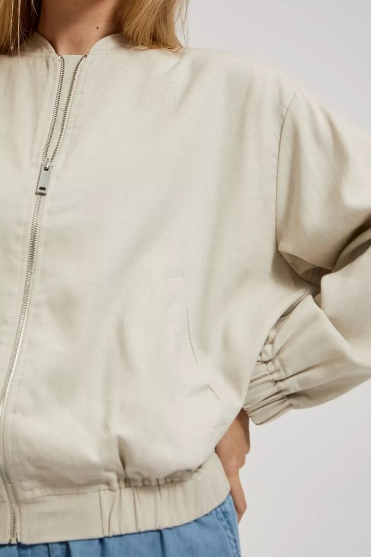 Kurtka damska, beżowa, Moodo