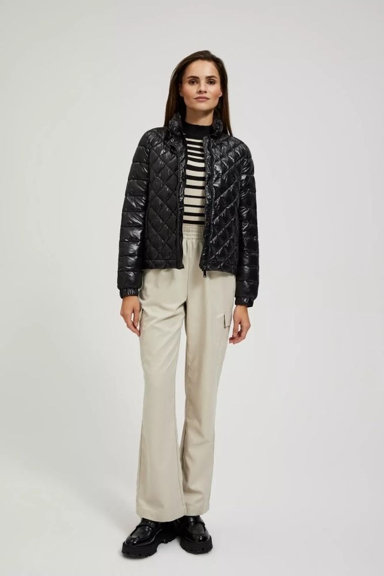 Kurtka damska, czarna, Moodo