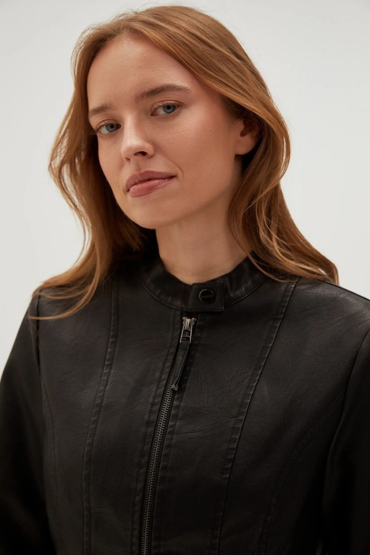 Kurtka damska, czarna, Moodo