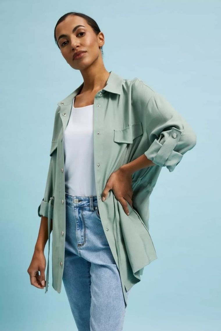 Kurtka damska, khaki, Moodo