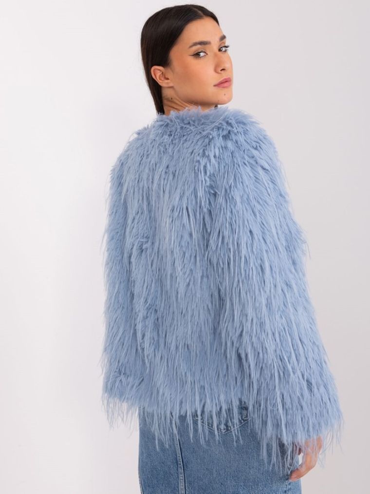 Kurtka damska, niebieska, Italy Moda