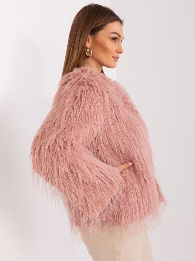 Kurtka damska, różowa, Italy Moda