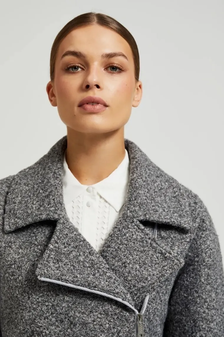 Kurtka damska, szara, Moodo