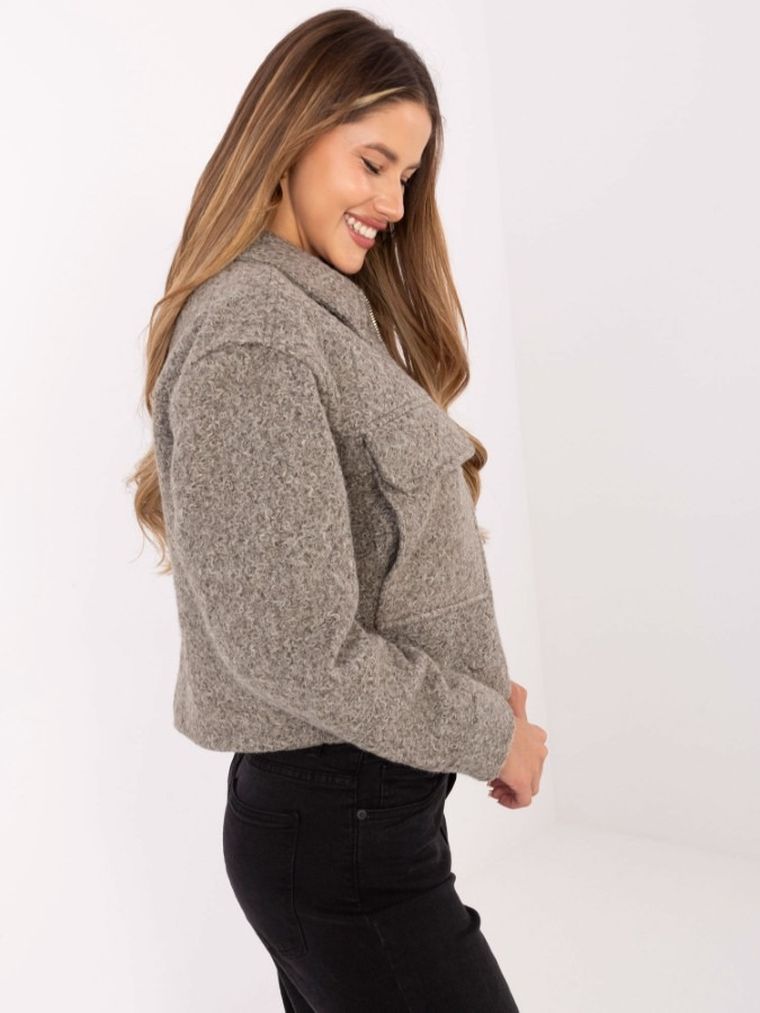 Kurtka damska, szara, Sublevel