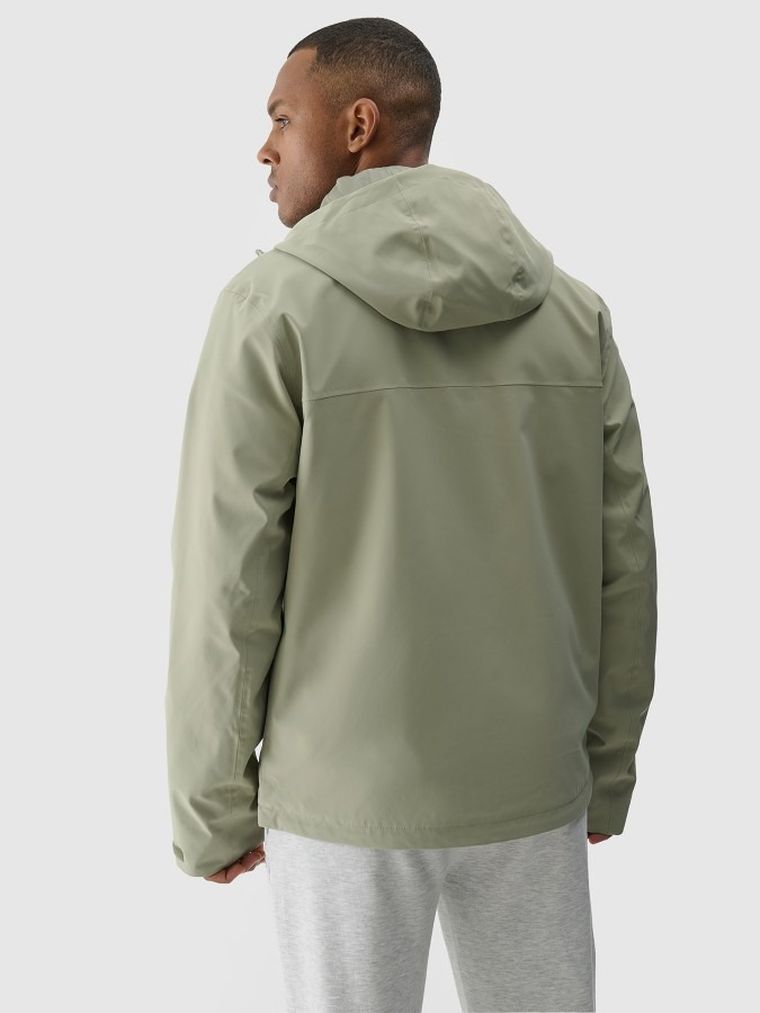 Kurtka męska z kapturem, zielona, 4F